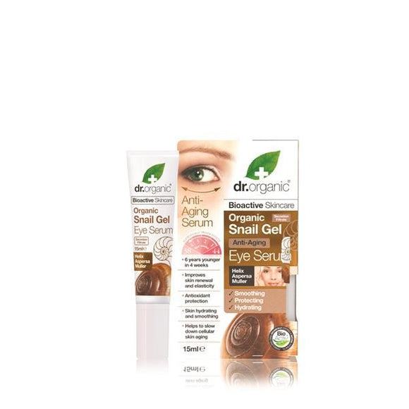 Serum Olhos de Baba Caracol 15ml - Dr.Organic - Crisdietética
