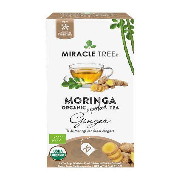 Chá de Moringa e Gengibre 25 Saquetas - Miracle Tree - Crisdietética