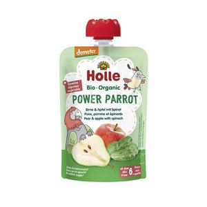 Puree of Fruits and Vegetables Power Parrot 6M Biological 100g - Holle - Crisdietética