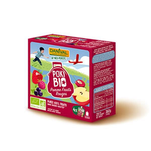 Organic Poki with Apple and Red Fruits 360g - Danival - Crisdietética