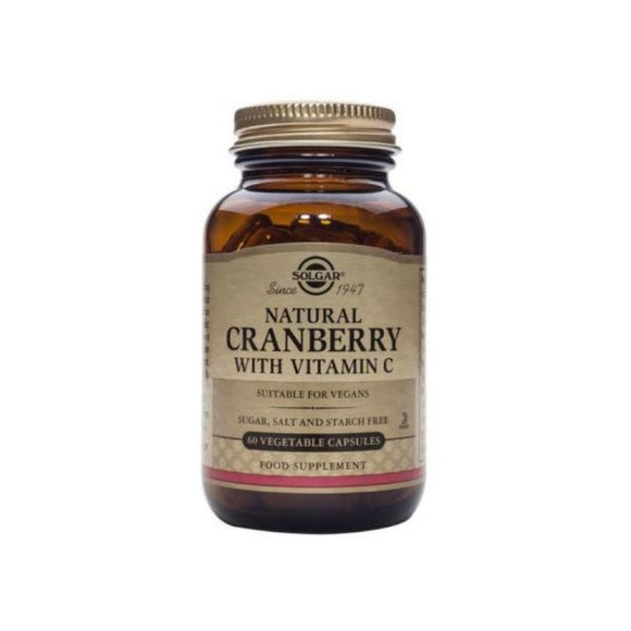 Cranberry with Vitamin C 60 Cápsulas - Solgar - Crisdietética