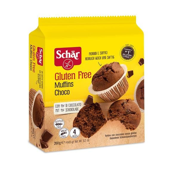 Queques de Chocolate Muffins 260g - Schar - Crisdietética