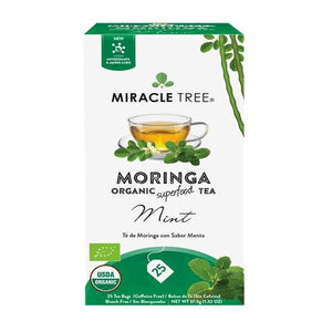 Moringa- und Minztee 25 Beutel - Wunderbaum - Crisdietética