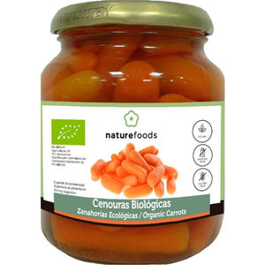 Cenouras Cozidas Biológico 340g - Naturefoods - Crisdietética