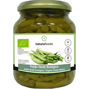 Haricots verts cuits biologiques 340g - Naturefoods - Crisdietética