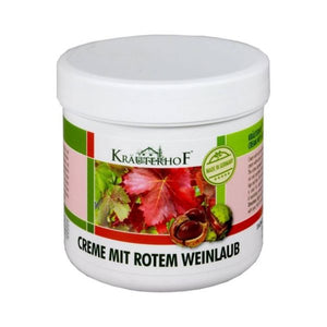 Creme Mit Rotem Weinlaub (Bein Und Venen) 250ml - Kräuterhof - Crisdietética