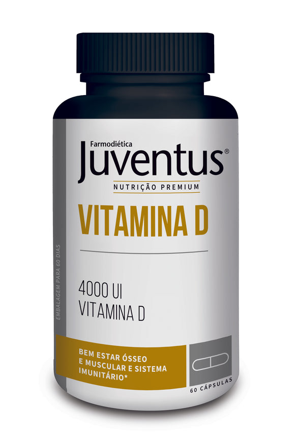Vitamina D 4000UI 60 Cápsulas - Juventus Premium - Crisdietética