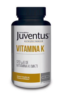 Vitamina K120 µg 60 Cápsulas - Juventus Premium - Crisdietética