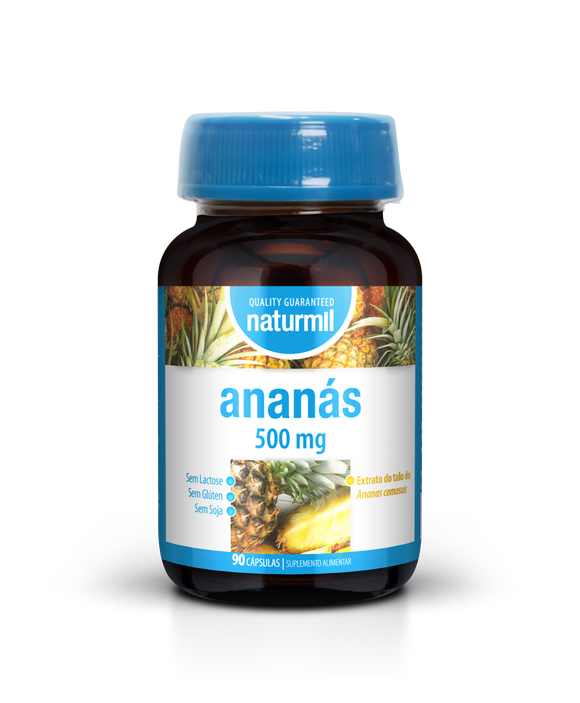 Ananás 500mg 90 Cápsulas - Naturmil - Crisdietética