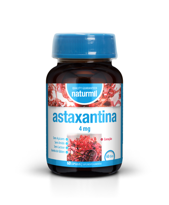 Astaxantina 4mg 60 Cápsulas - Naturmil - Crisdietética