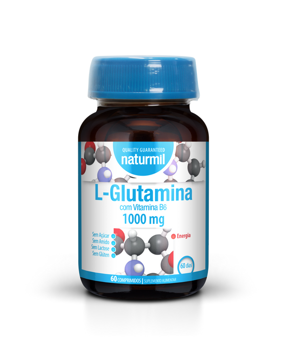 L-Glutamina 1000mg 60 Comprimidos - Naturmil - Crisdietética
