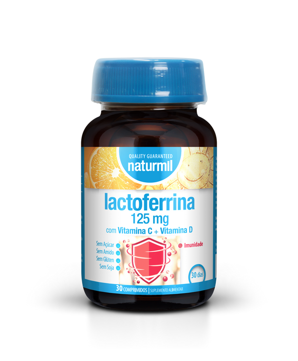 Lactoferrina 125mg 30 Comprimidos - Naturmil - Crisdietética