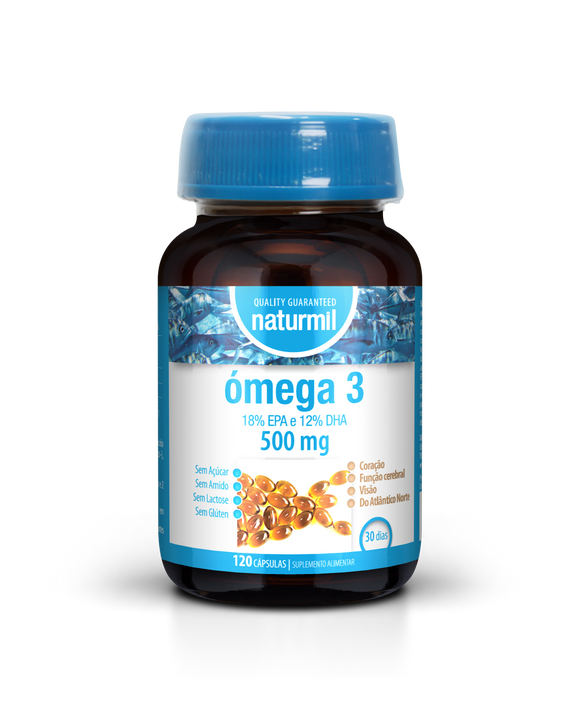 Omega-3 500mg 120 Cápsulas - Naturmil - Crisdietética