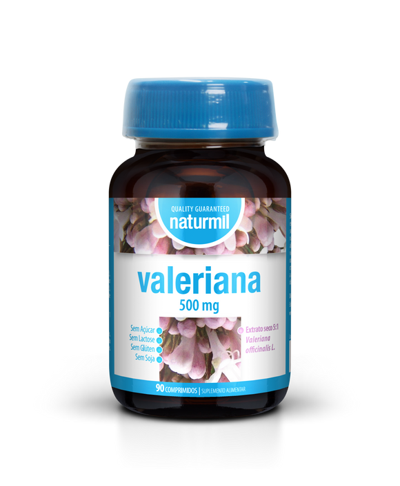 Valeriana 500mg 90 Comprimidos - Naturmil - Crisdietética
