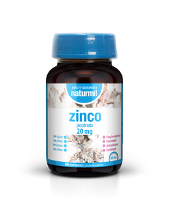 Zinco 20mg 60 Comprimidos - Naturmil - Crisdietética