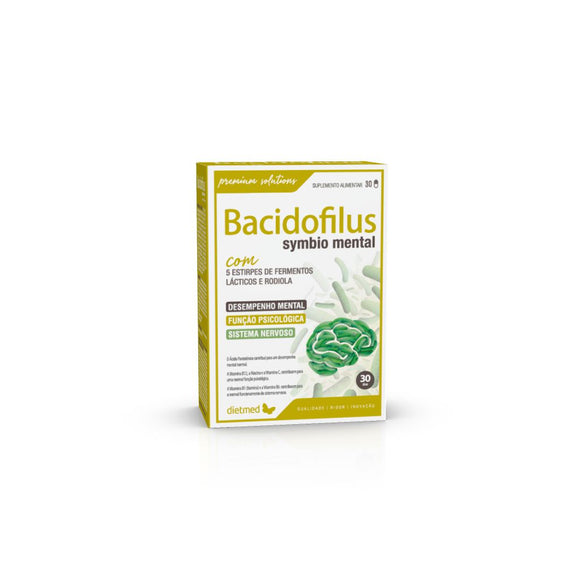 Bacidofilus Symbio Mental 30 Cápsulas - Dietmed - Crisdietética