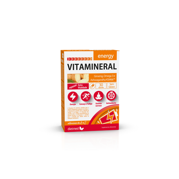 Vitamineral Energy 30 Cápsulas - Dietmed - Crisdietética