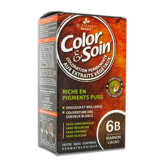 Color & Soin 6B - Castanho Cacau 135ml - Crisdietética