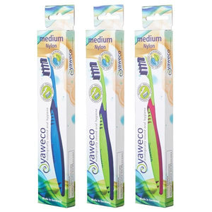 Cepillo de dientes con cerdas de nailon semiduro - Yaweco - Crisdietética