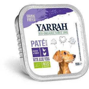 Pate with Chicken; Turkey and Biological Aloe Vera 150g - Yarrah - Crisdietética