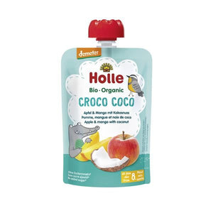 Croco Coconut Fruit Purè 8M Organic 100g - Holle - Crisdietética