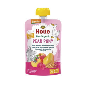 Puree of Fruits Pear Pony 8M Biological 100g - Holle - Crisdietética