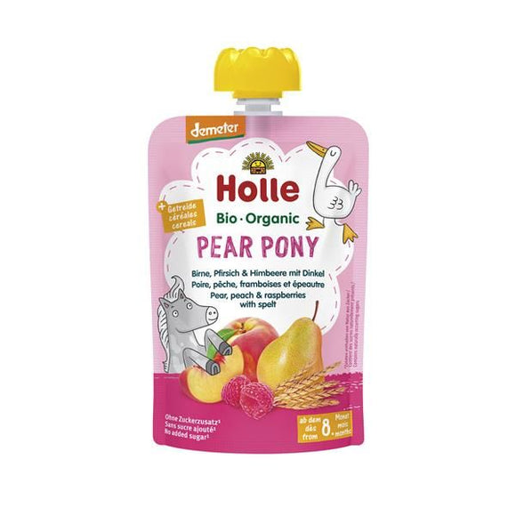 Puré de Frutos Pear Pony 8M Biológico 100g - Holle - Crisdietética