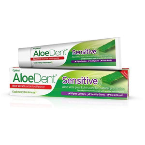 Empfindliche Zahnpasta mit Fluorid 100 ml – Aloe Dent – ​​Crisdietética