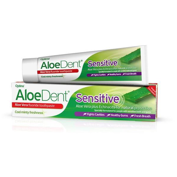 Pasta de Dente Sensitive Com Flúor 100ml - Aloe Dent - Crisdietética