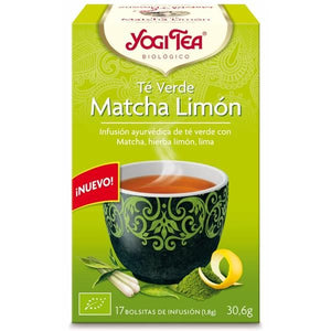 Grüner Tee Matcha Lemon 17 Beutel - Yogi Tee - Crisdietética
