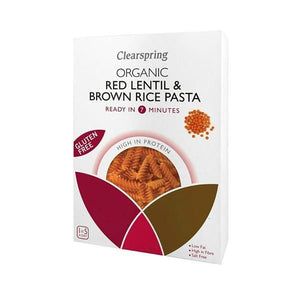 Organic Brown Rice and Lentils Fusilli 250g - ClearSpring - Crisdietética