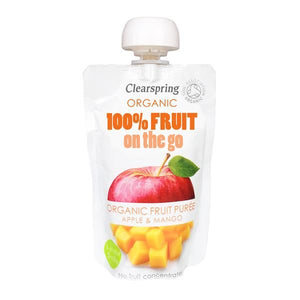 Puré de Manzana y Mango Ecológico 120g - ClearSpring - Crisdietética
