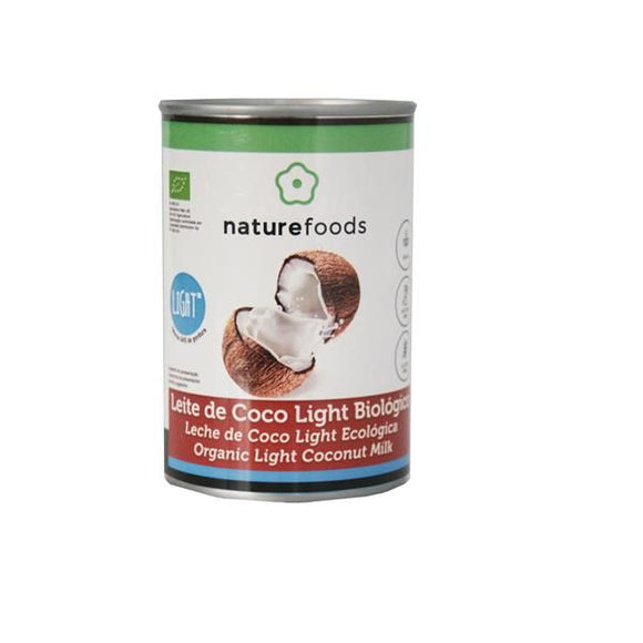 Leite de Coco Light Biológico 400ml - Naturefoods - Crisdietética