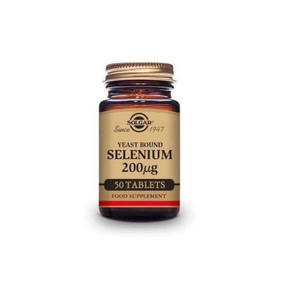 Selenium 200mcg 50 Comprimidos - Solgar - Crisdietética