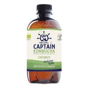 Organic Coconut Kombucha 400ml - The Gutsy Captain - Crisdietética
