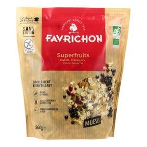 Muesli Biologico Super Fruits 500g - Favrichon - Crisdietética