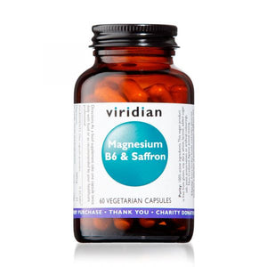 Magnésio, Vitamina B6 e Açafrão 200mg 60 Cápsulas - Viridian - Crisdietética
