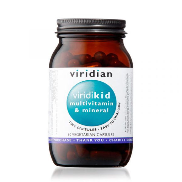 Virikid Multivitaminas e Minerais 90 Cápsulas - Viridian - Crisdietética