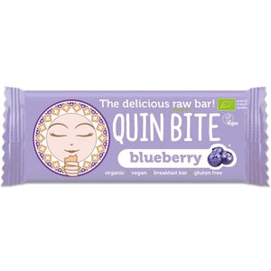 Organic Blueberry Bar 30g - Quin Bite - Crisdietética