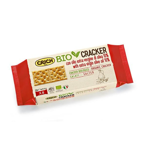 Crackers Biológico com Sal e Azeite Virgem Extra 250g - Crich - Crisdietética