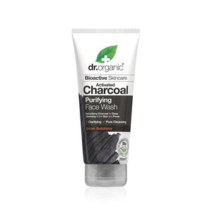 Activated Charcoal Facial Cleansing Gel 200ml - Dr.Organic - Crisdietética