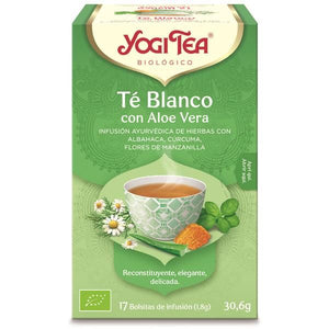 White Tea Aloe Vera 17 Sachets - Yogi Tea - Crisdietética
