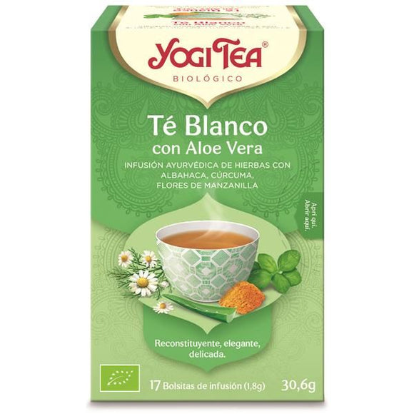 Chá Branco Aloé Vera 17 Saquetas - Yogi Tea - Crisdietética