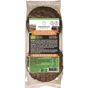 Galletas de Arroz con Chocolate Negro Ecológico 100g - Naturefoods - Crisdietética