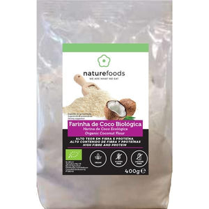 Organic Coconut Flour 400g - Naturefoods - Crisdietética