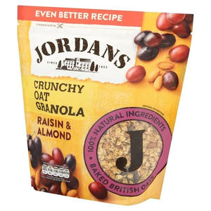 Granola croquant à l'avoine, aux raisins et aux amandes 750g - Jordans - Crisdietética
