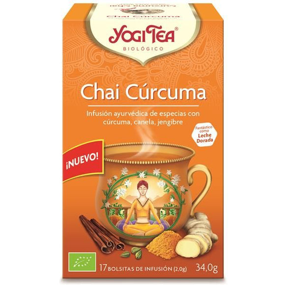 Chai Curcuma 17 Saquetas - Yogi Tea - Crisdietética