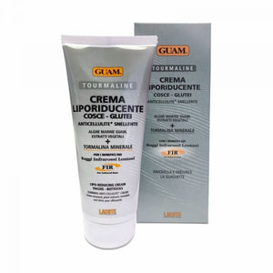 Crema Liporiducente - Turmalin Liporeduktive Creme Oberschenkel und Gesäß mit Tanne 200ml - Guam - Crisdietética