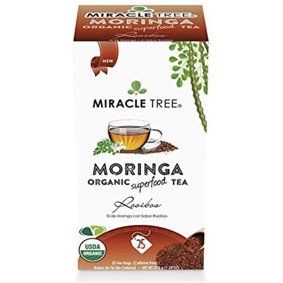 Chá de Moringa e Rooibos 25 Saquetas - Miracle Tree - Crisdietética