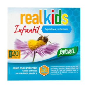 Real Kids - Gelée Royale Infantile 20 Ampoules - Santiveri - Crisdietética